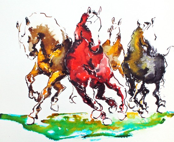 4 Pferde